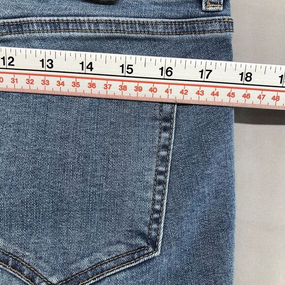 NY&C SOHO Distressed Curvy Boyfriend Stretch Denim Jeans Size 12 Women Stylish - Picture 8 of 12